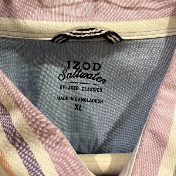 IZOD Striped Saltwater Relaxed Classics Men's XL - Picture 4 of 4